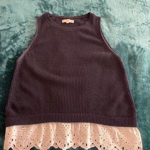XL navy Loft brand sweater tank